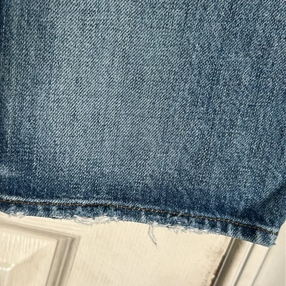 Frame denim distressed busted knee le piper jeans size 26 - Picture 3 of 5